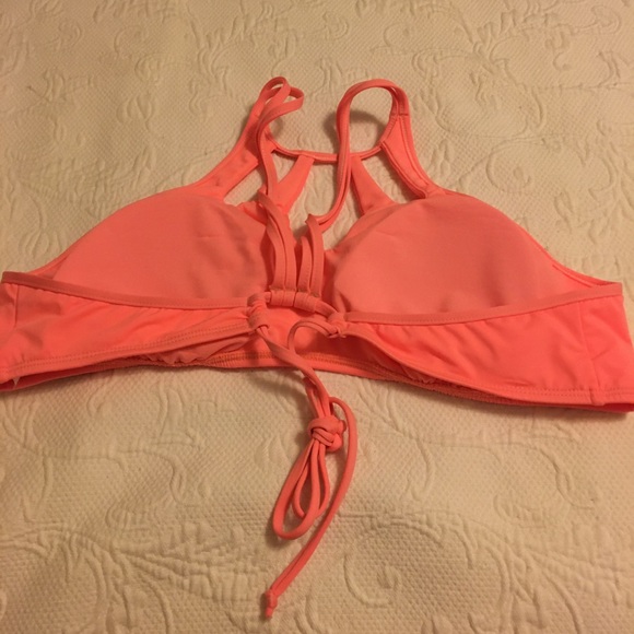 Swimsuit top coral S, Ties/back - Picture 3 of 5